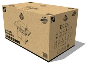 G21 Nebraska BBQ Premium line gázgrill, 6 égő + redukciós szelep ingyen