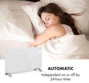 Bornholm Curved Smart, konvektor, 2000 W, vezérlés applikáción keresztül, fehér
