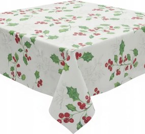 Karácsonyi Asztalterítő Eldobható 130x180 Műanyag Cerata Fehér Szenteste