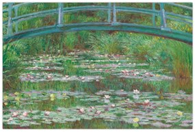 Kép - Claude Monet, The Japanese Footbridge, reprodukciók (90x60 cm)