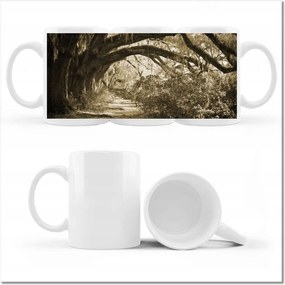 Tölgy mintás bögre a Szépia parkban