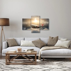 Kép - Repülőgép a felhőkben (90x60 cm)