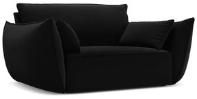 Fekete bársony fotel Vanda – Mazzini Sofas