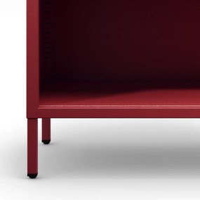 Alacsony polcos szekrény LUCA , 1000 x 900 x 350 mm, Modern: piros