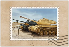 Poszterek 60x40 Antik páncélozott tankok