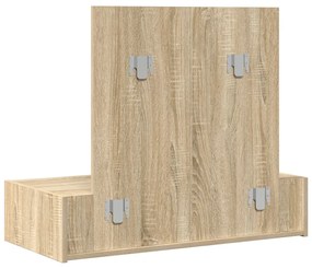 Falra Szerelhető Sminkasztal Sonoma Tölgy 83x40x70 cm