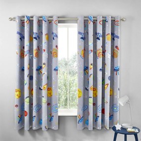 Gyerek függöny 2 db-os 168x183 cm Lost In Space – Catherine Lansfield