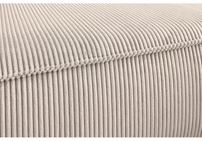 Krémszínű kordbársony sarokkanapé (jobb oldali) Nihad modular – Bobochic Paris