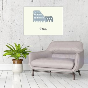 Üveg kép - Európa városai N⁰2 (70x50 cm)