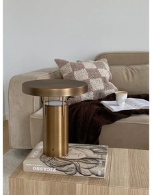 Bronzszínű LED dimmelhető asztali lámpa fém búrával (magasság 28 cm) BringMe – Hübsch