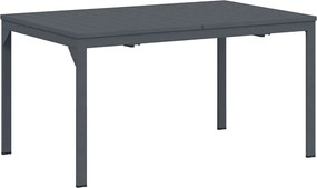 vidaXL Kültéri étkezőasztal 2 pcs Antracit 210 x 90 x 73 cm Acél