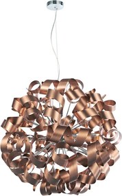 DAR LIGHTING RAW1264 RAWLEY Glamour Függesztett Lámpa Eloxált Alumínium, Csiszolt Króm G9 IP20