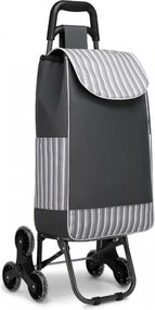 Szürke lépcsőjáró bevásárlótáska kerekeken "Helper"