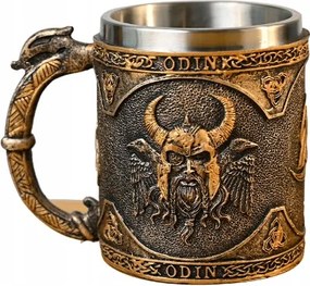 Epikus Bögre Odin A Háború Istene Rozsdamentes Acél 400ML Larp Rpg