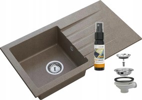 Gránit Mosogató Csaptelep Csepegtetővel Hat Színben