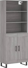 vidaXL szürke sonoma szerelt fa magasszekrény 69,5 x 34 x 180 cm