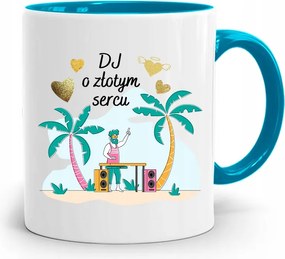 Dja Zene Arany Szívű Kék Bögre fényképes nyomtatással