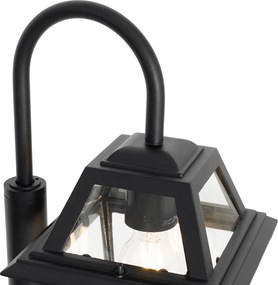 Klasszikus kültéri lámpa fekete 135 cm IP44 - Berta