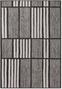 Fekete-krémszínű kültéri-beltéri szőnyeg 160x230 cm Haringey Allington – Ted Baker