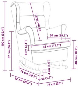 hintaszék, fekete bársony és tömörfa háttámlával