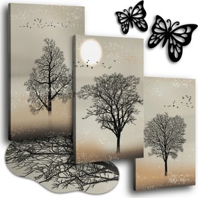 Vászonkép Fák 120x50 cm Nappali Falikép Tájkép XXL