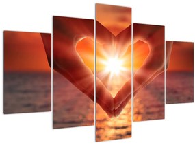Kép - Nap a szívben (150x105 cm)