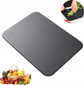 Vágódeszka és tálaló Tpu 33x24 cm Fekete