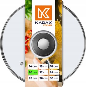 Fedő 20cm Üveg Fedő Serpenyő Edény