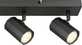 Globo 57918-4 Mennyezeti spotlámpa fém szürke matt, alumínium szürke matt, HxSzxM: 530x60x145mm, 4x GU10 25W 230V izzók nélkül