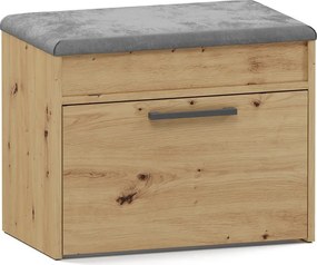 Parma cipősszekrény üléssel és tárolóval, tölgy