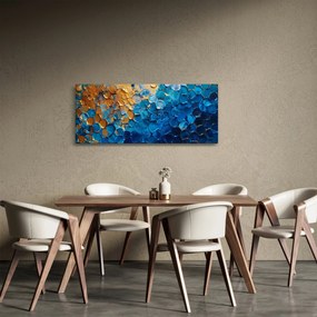 Kép - Kék-arany festmény (120x50 cm)