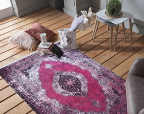 Rózsaszín keleti szőnyeg vintage stílusban Szélesség: 80 cm | Hossz: 150 cm