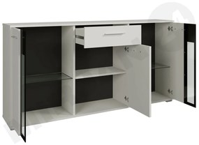 Komód Fletcher (artisan tölgy + fehér) (LED világítás). 1059026