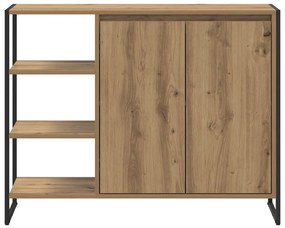 Oldalsó szekrény Művészi tölgy 96.5 x 30 x 75 cm Faanyag