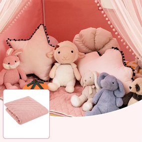 Játszósátor csillagfényekkel, rózsaszín