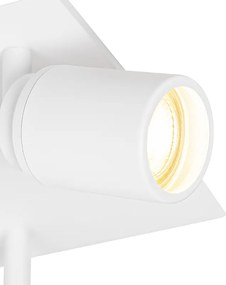 Okos fürdőszobai spotlámpa fehér négyzet alakú 3-lámpás IP44 3 Wifi GU10 50mm-es izzóval - Ducha