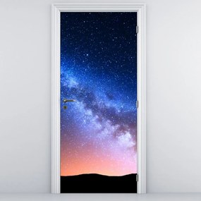 Fotótapéta ajtóra - Éjszakai csillagok (95x205cm)