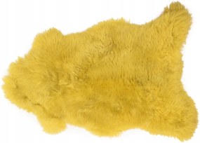 Természetes bőr Báránybőr Természetes sárga szőnyeg