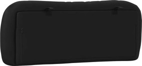 fekete műbőr fejtámla párna Hvar 100 cm