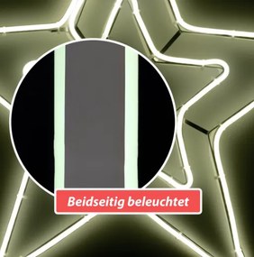 Karácsonyi csillag 360 Led hideg fehér 55 cm