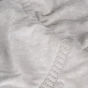 Krémszínű bársony steppelt ágytakaró 230x260 cm – Ixia