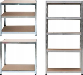 Tárolószekrény Fém 150x75x30 cm 875 kg 2in1