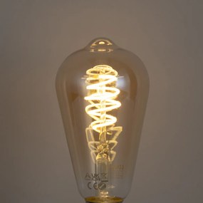 3 darabos intelligens E27-es dimmelhető LED izzókészlet ST64 4,9W 320 lm 2500K Zigbee Smart Hub-bal