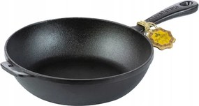 Prémium öntöttvas serpenyő 26 cm, ergonomikus nyéllel