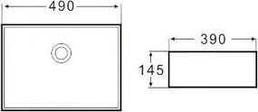 AREZZO design Reno 49x39 mosdótál