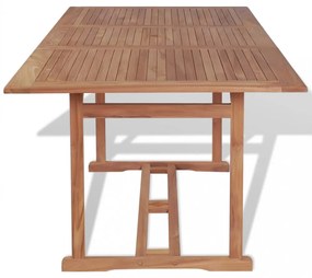 tömör tíkfa kerti asztal 180 x 90 x 75 cm