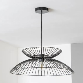 Brilagi - CERIA WIRE LED függeszték kábelen 1xE27/40W/230V, Ø 60 cm, fekete