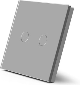 Érintőkapcsoló 2K Dupla Kapcsoló Üveg Led Háttérvilágítás