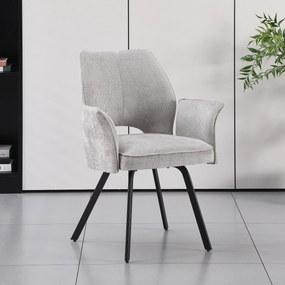 MAZZONI EXPORT TULIP Sötét Beige (UF980-03 szövet) - MODERN KÁRPITOZOTT KARFÁS SZÉK NAPPALIBA/ÉTKEZŐBE/LOFT IRODÁBA
