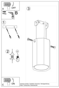 Sollux SL.1033 - Spotlámpa ZEKE 1xGU10/40W/230V 10 cm tölgy